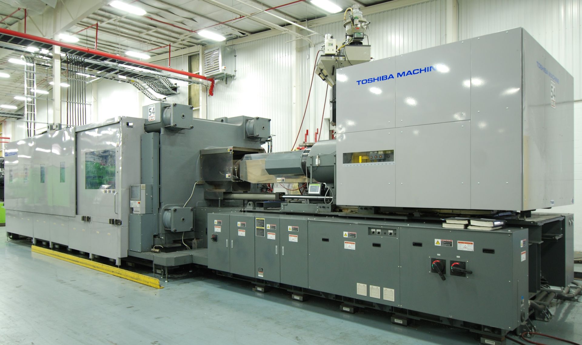 1980 TON 273 OZ TOSHIBA ALL ELECTRIC MODEL EC1950SXV50-155A HORIZONTAL INJECTION MOLDING MACHINE MFG