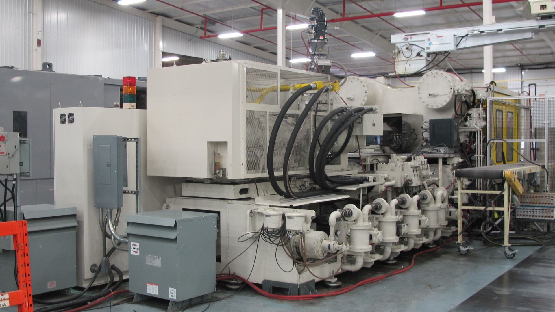 1450 TON 277 OZ TOSHIBA ISG1450DW50-150A HORIZONTAL INJECTION MOLDING MACHINE MFG - Image 8 of 20