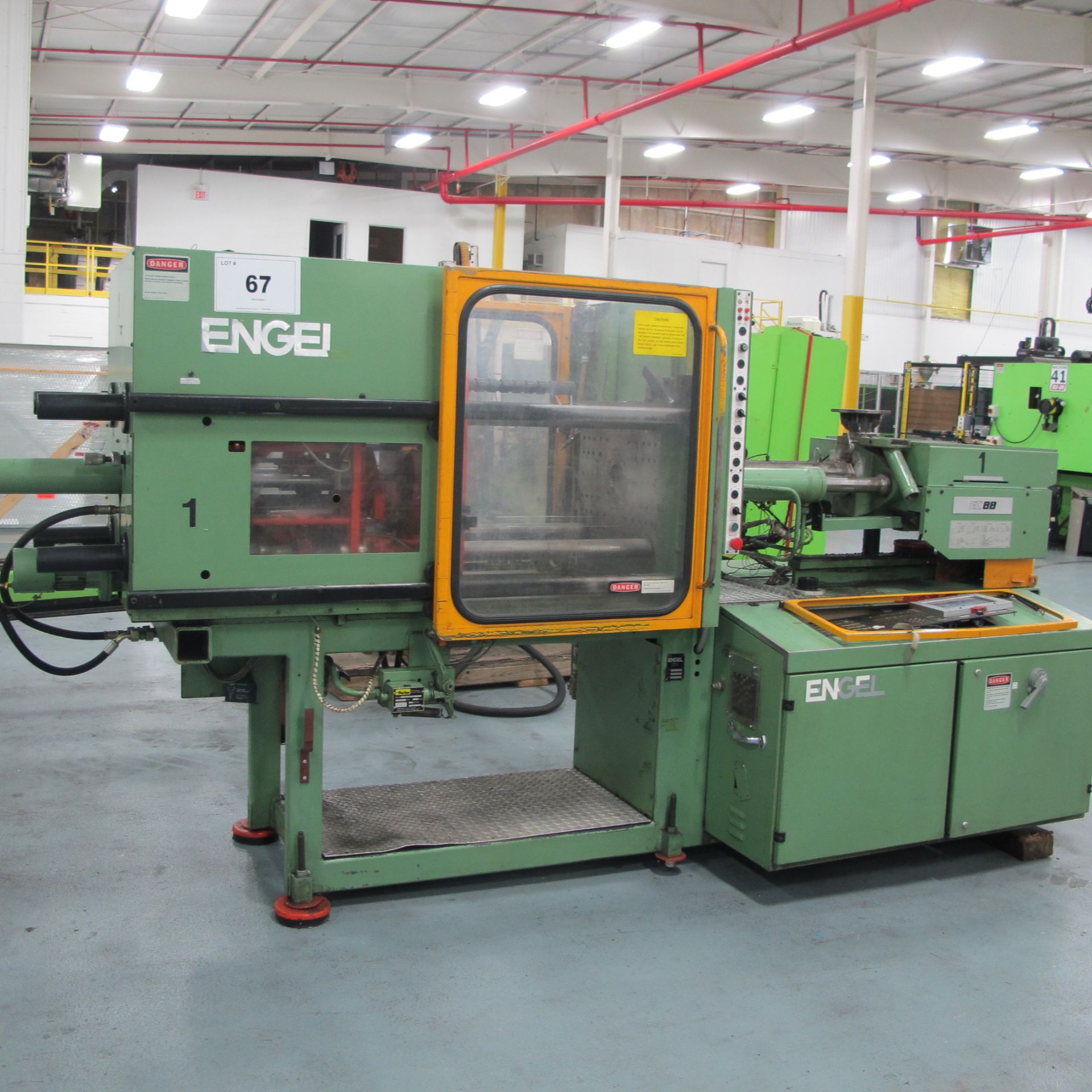 80 TON CAP ENGEL MODEL ES240/80 HORIZONTAL INJECTION MOLDING MACHINE, MFG 1988, S/N 3308-080-88 AS