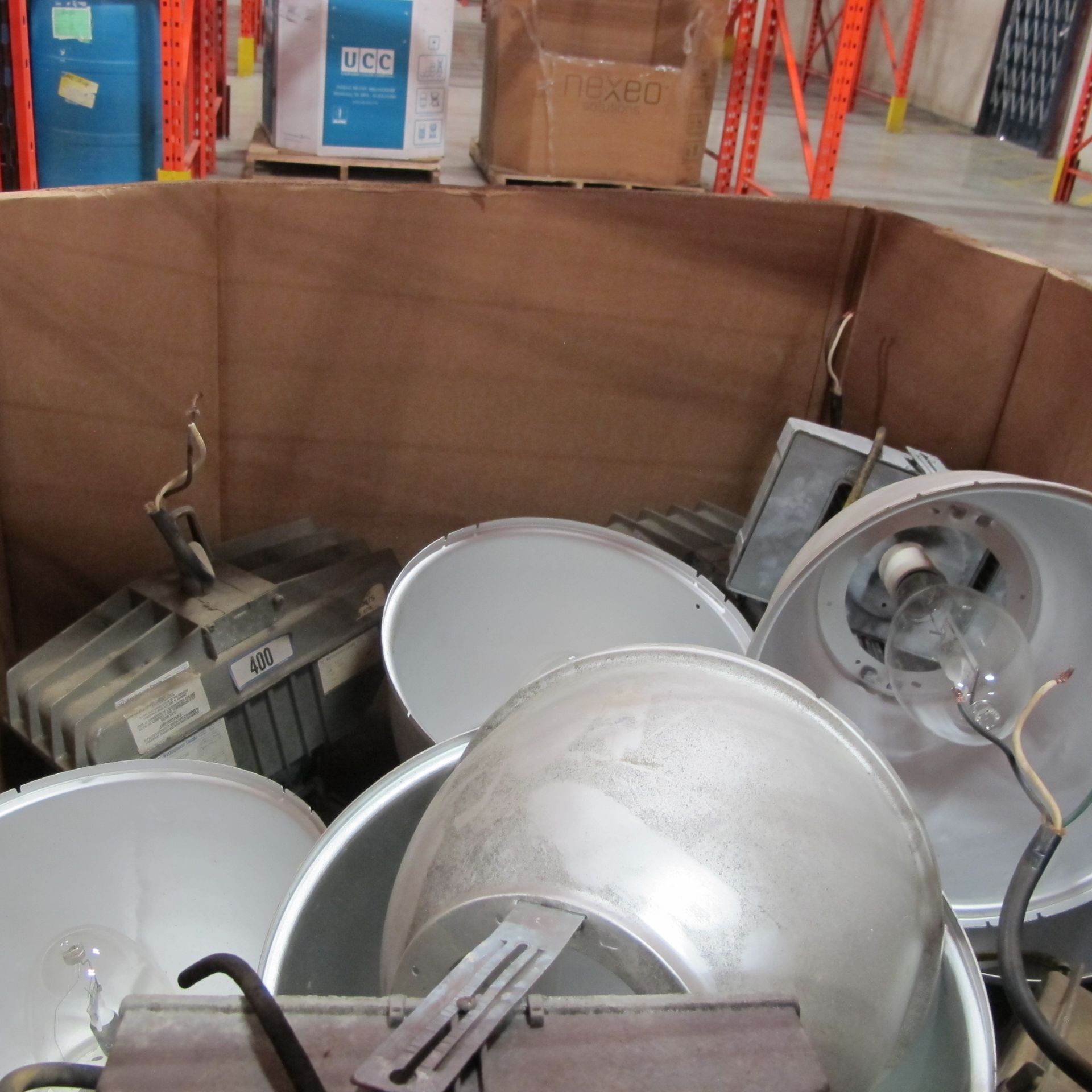 LOT OF (10) TOTES WITH WAREHOUSE LIGHTS - IN WAREHOUSE - Image 3 of 4