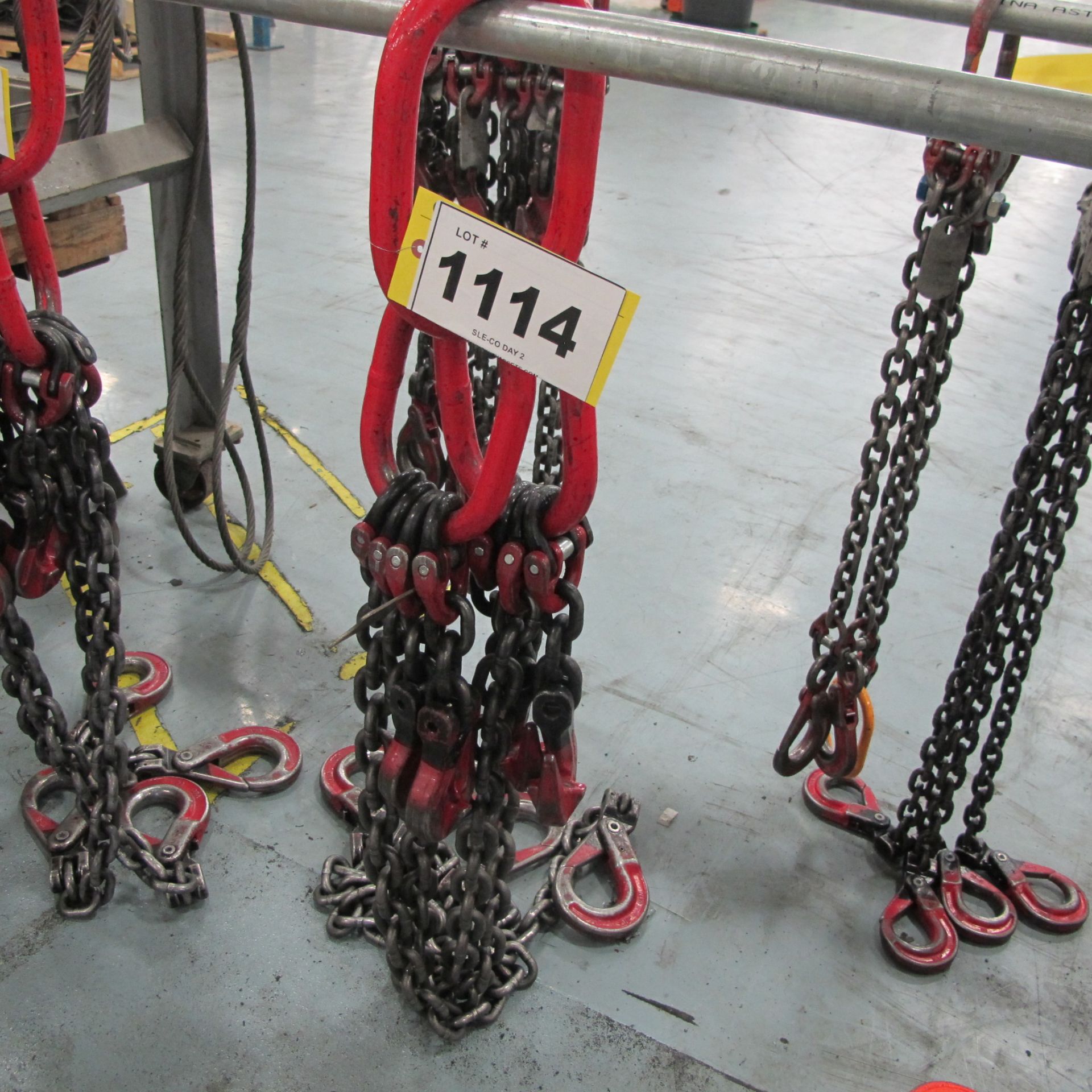 6'3" RIGGING CHAIN WITH 6 HOOKS, 18,000LB CAP