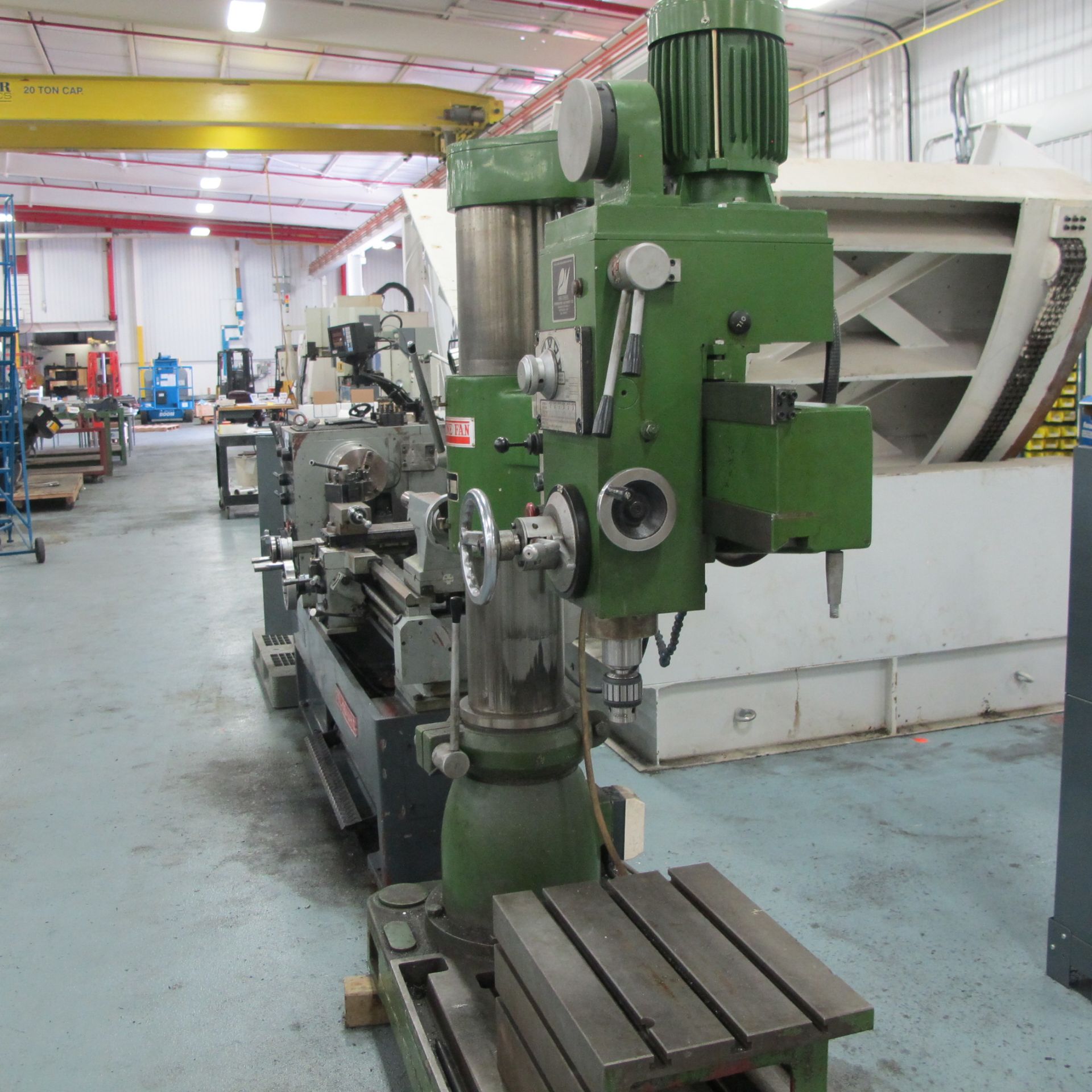 2002 TONE FAN RD-900, 3' RADIAL ARM DRILL, S/N: 3827 WITH BOX TABLE, 88 TO 1500 RPM, 2 1/12" - Image 4 of 5