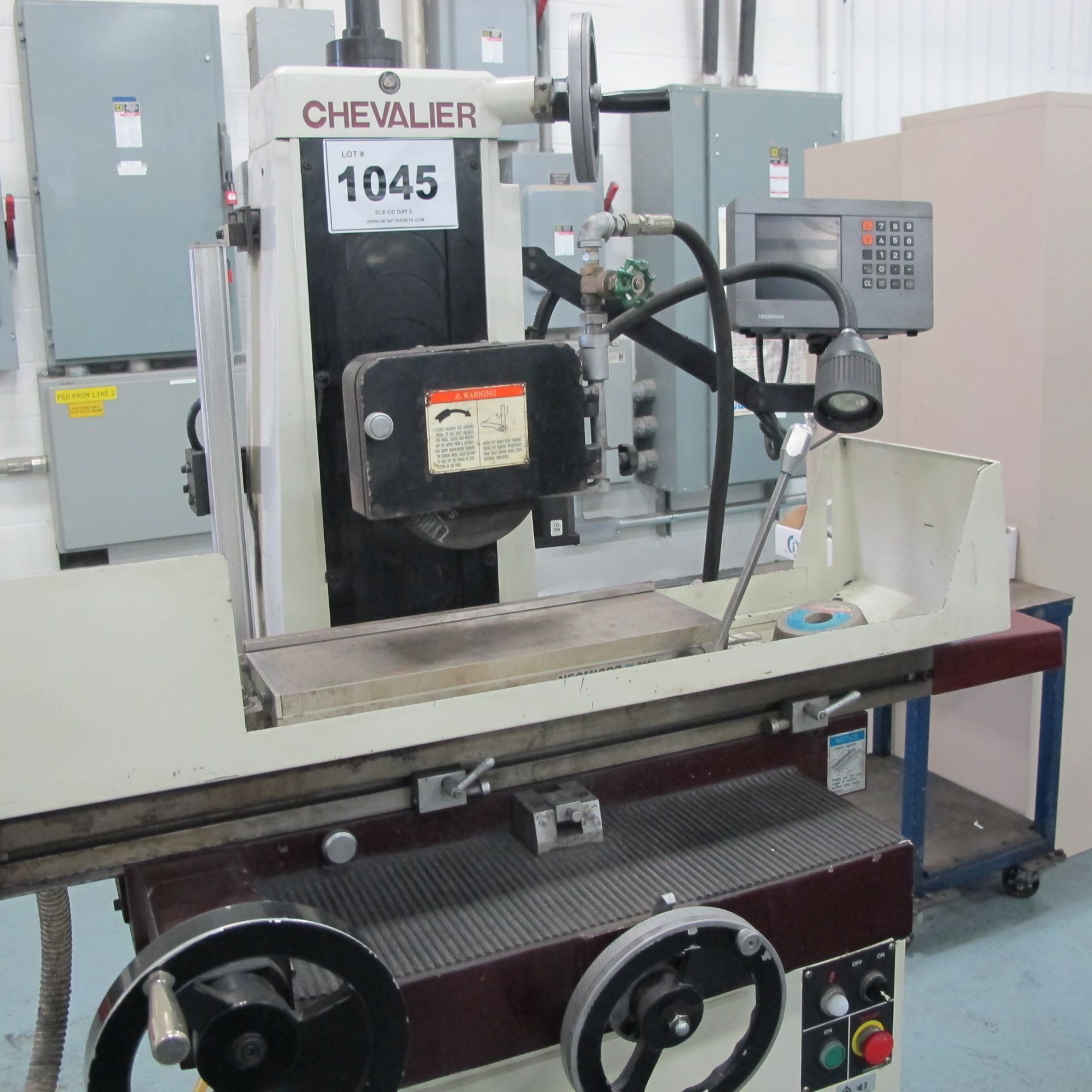 CHEVALIER FSG-618M MANUAL SURFACE GRINDER, HEIDENHAIN DRO S/N: A3937004, 6" X 18" MAGNETIC CHUCK - Image 2 of 5