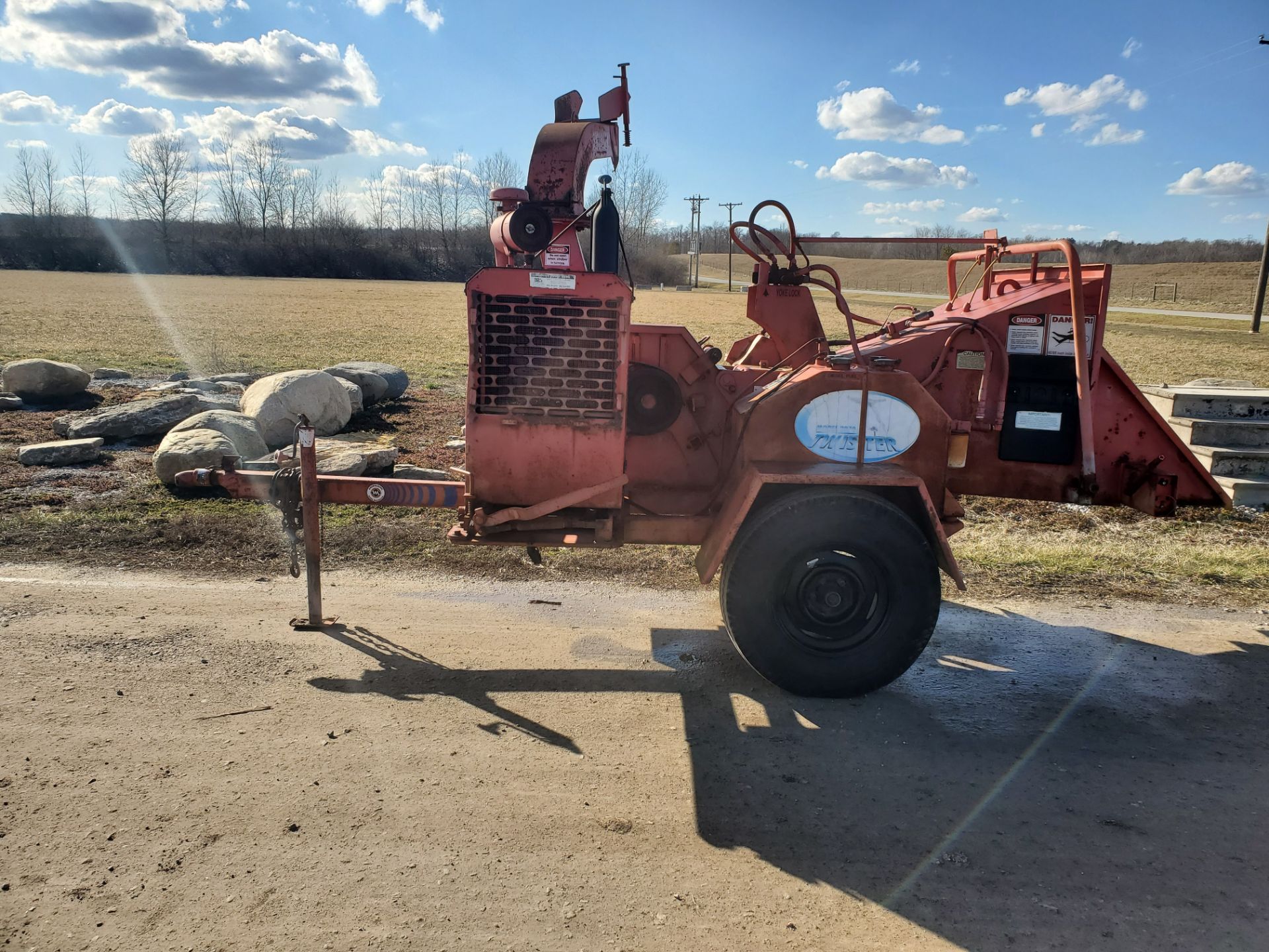 Morbark Model 2070 Twister Chipper, New Belts and Knives, Kubota Diesel