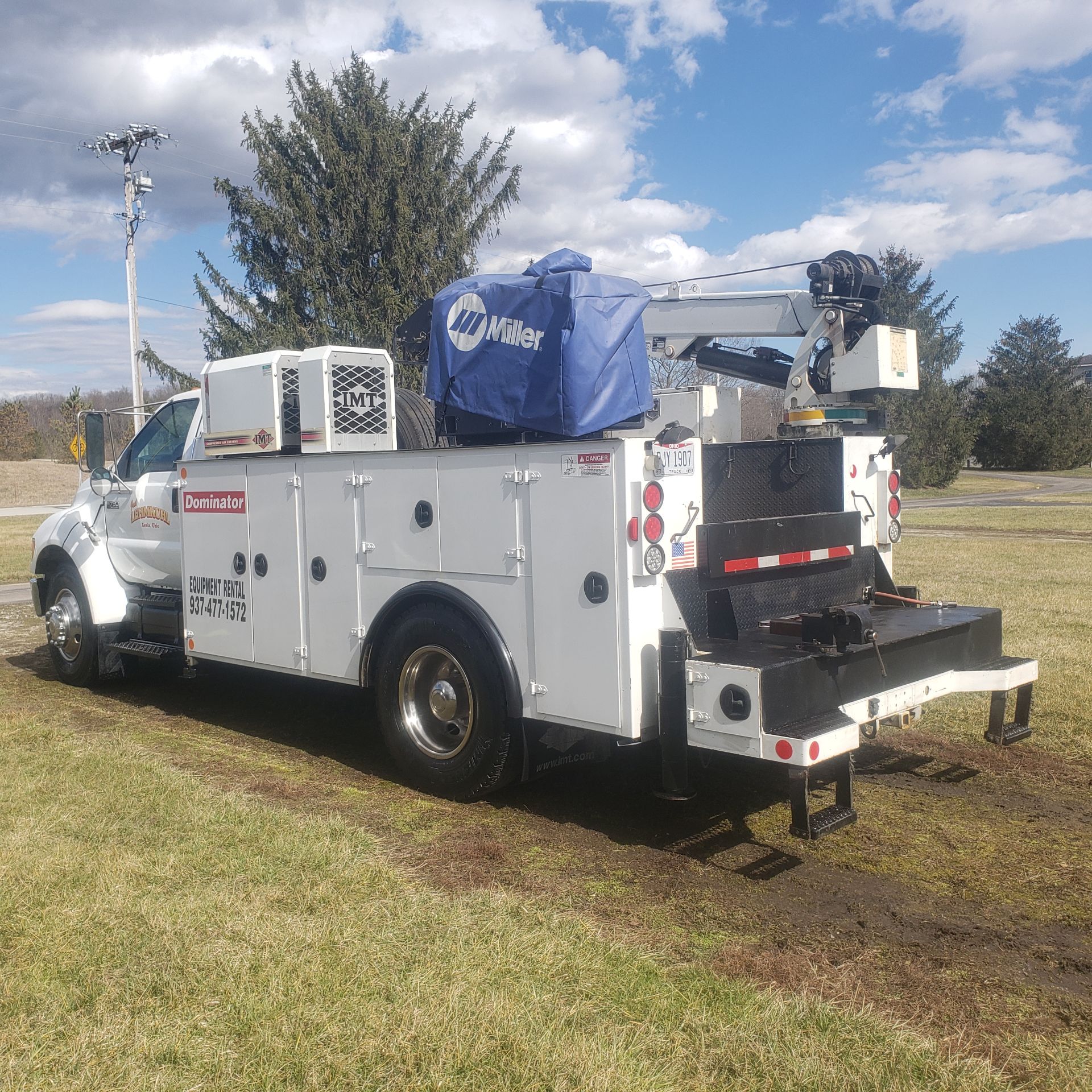 2007 Ford F750 Mechanic's Crane Truck, Cat C7 ACERT Diesel, Auto, 13 ft. IMF Dominator Body - Image 15 of 33