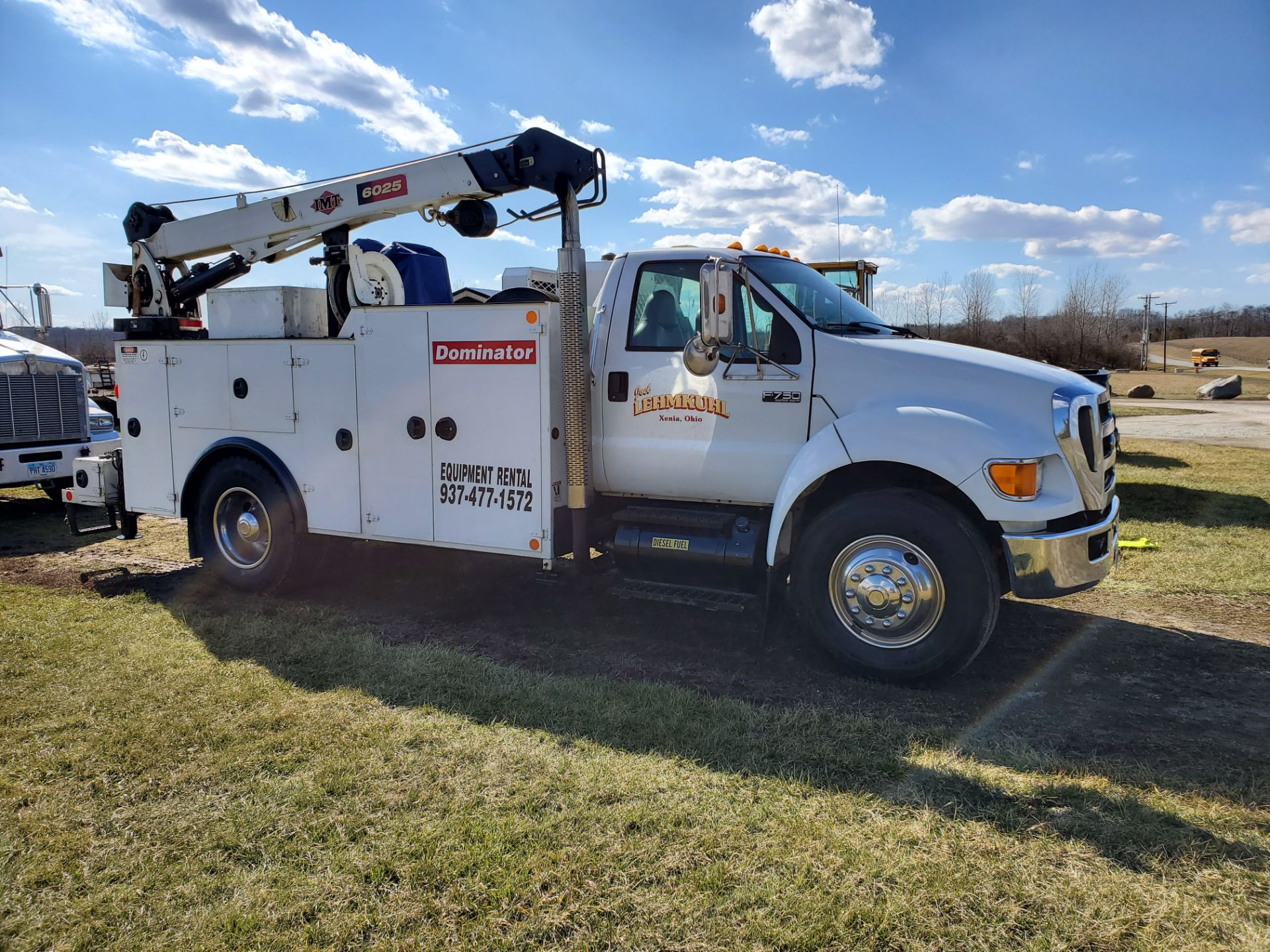 2007 Ford F750 Mechanic's Crane Truck, Cat C7 ACERT Diesel, Auto, 13 ft. IMF Dominator Body - Image 3 of 33