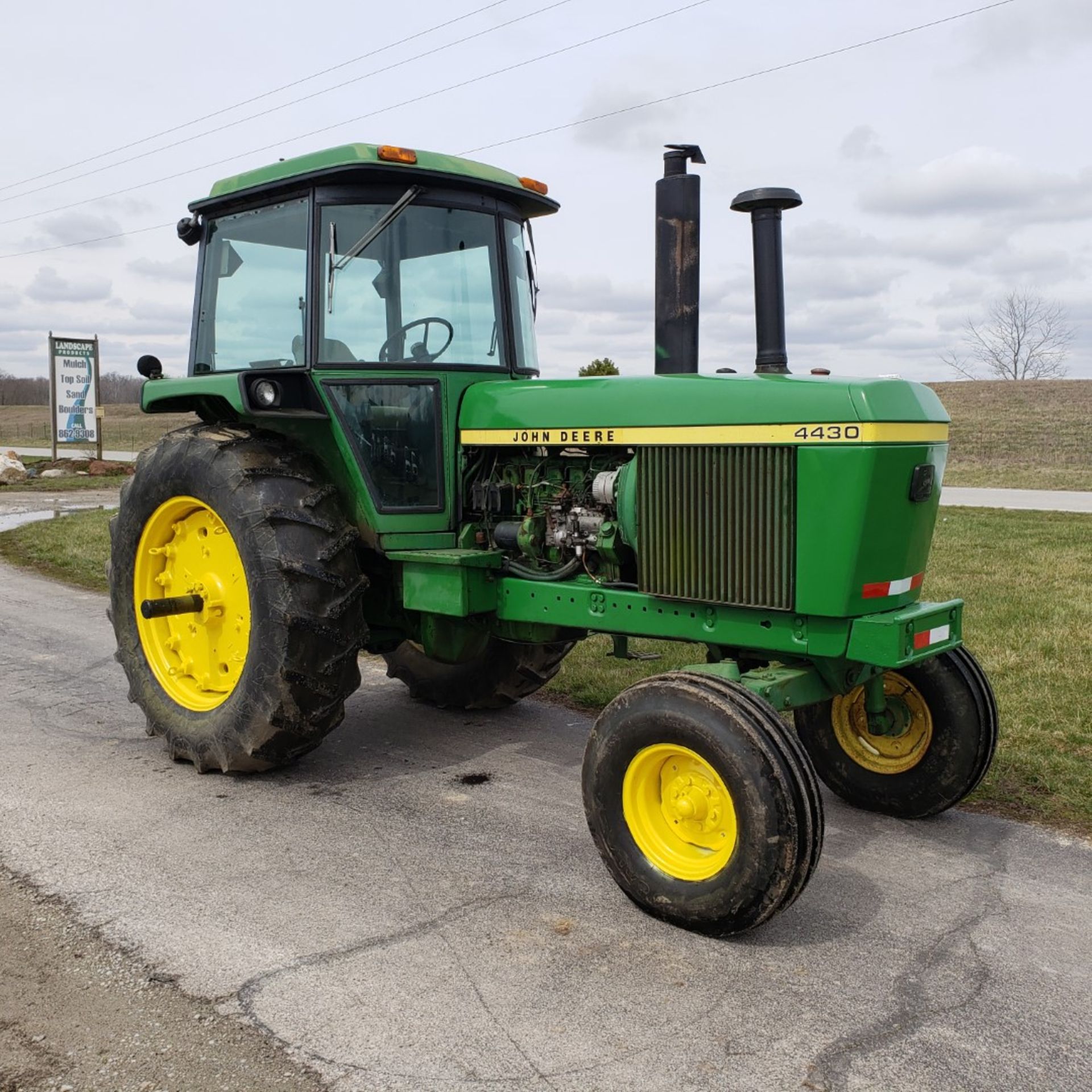 John Deere Model 4430 H Tractor w/ Enclosed Cab, 7520 Hours, s/n 030228R