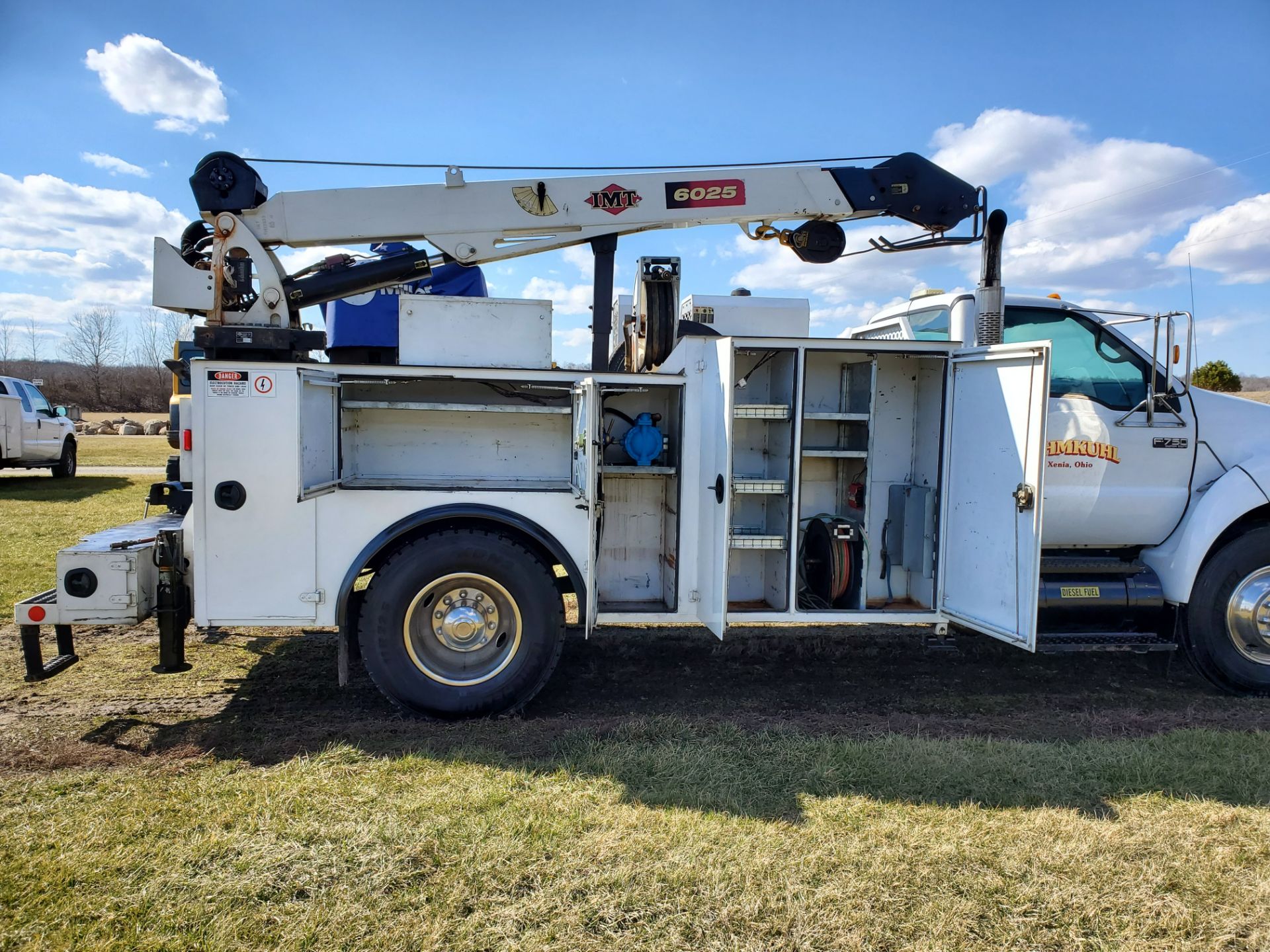 2007 Ford F750 Mechanic's Crane Truck, Cat C7 ACERT Diesel, Auto, 13 ft. IMF Dominator Body - Image 6 of 33