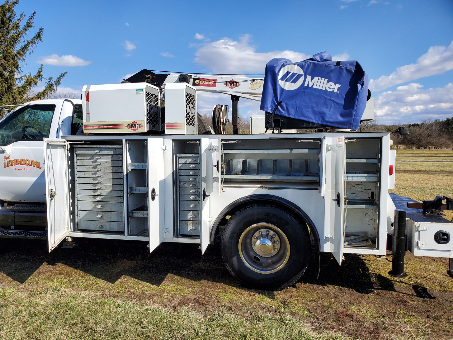 2007 Ford F750 Mechanic's Crane Truck, Cat C7 ACERT Diesel, Auto, 13 ft. IMF Dominator Body - Image 8 of 33