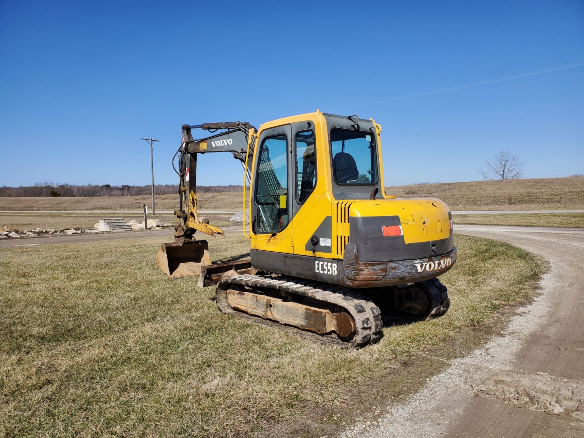 2005 Volvo EC55B Midi Excavator w/Thumb and Aux. Hydraulics New Tracks, 6,746 Hours, s/n EC55BY33192 - Image 9 of 24