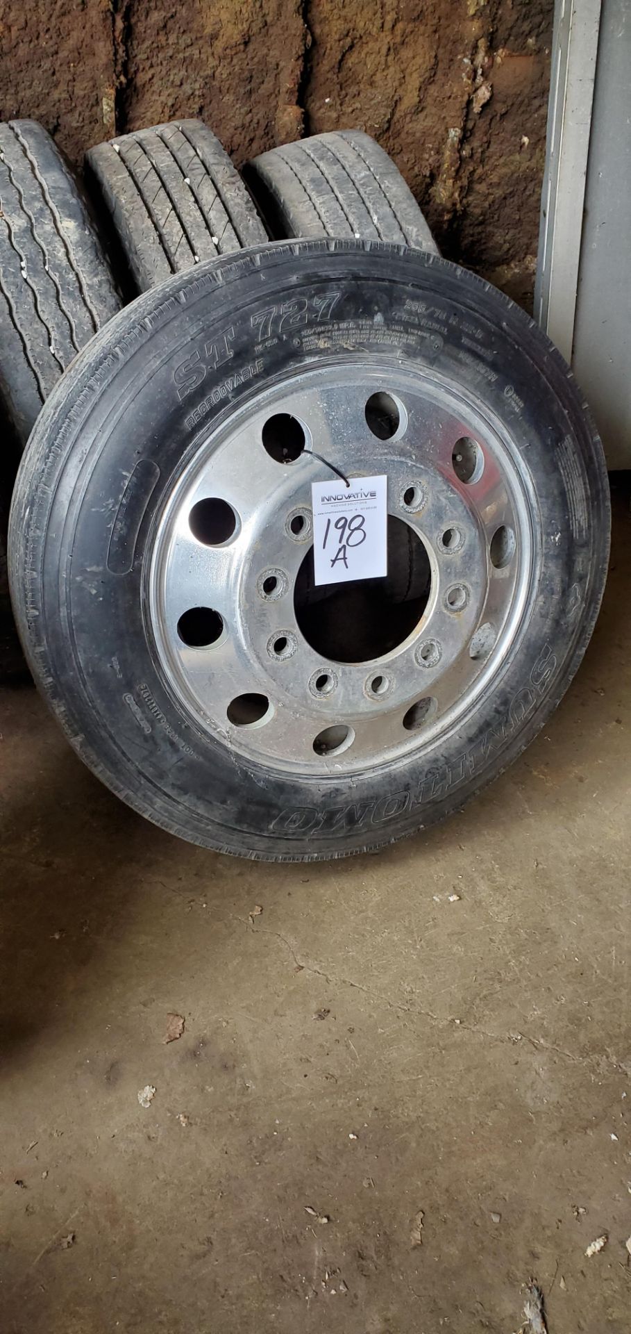 (4) Budd Rims w/ 255/70R 22.5 Tires