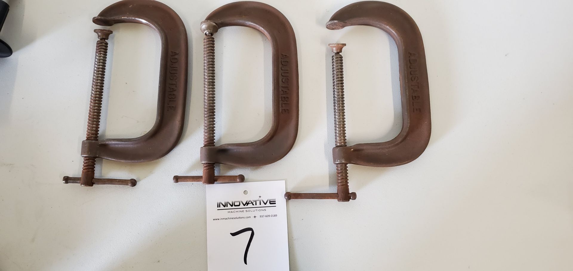 (3) 4 in C-Clamps