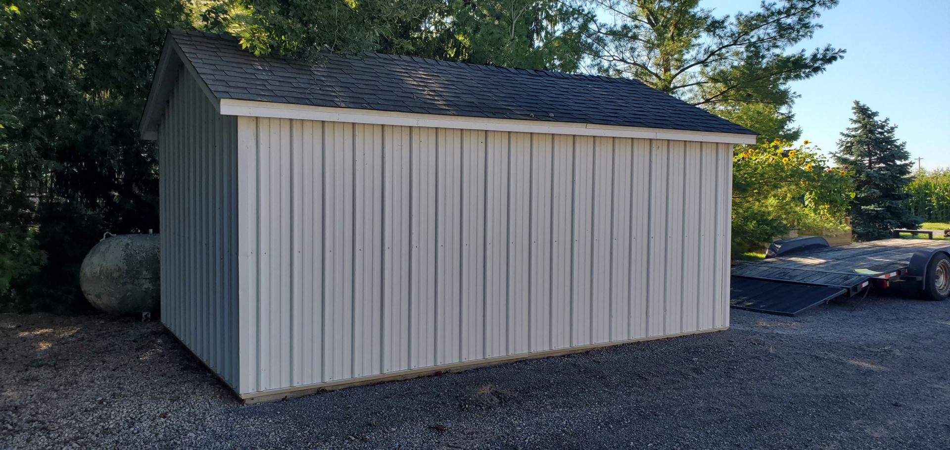 Portable Storage Building, 10’x 16’ x 9' H, Wall Height 6'3", 5' Door, Sheet Metal Exterior (Offsite - Image 3 of 10