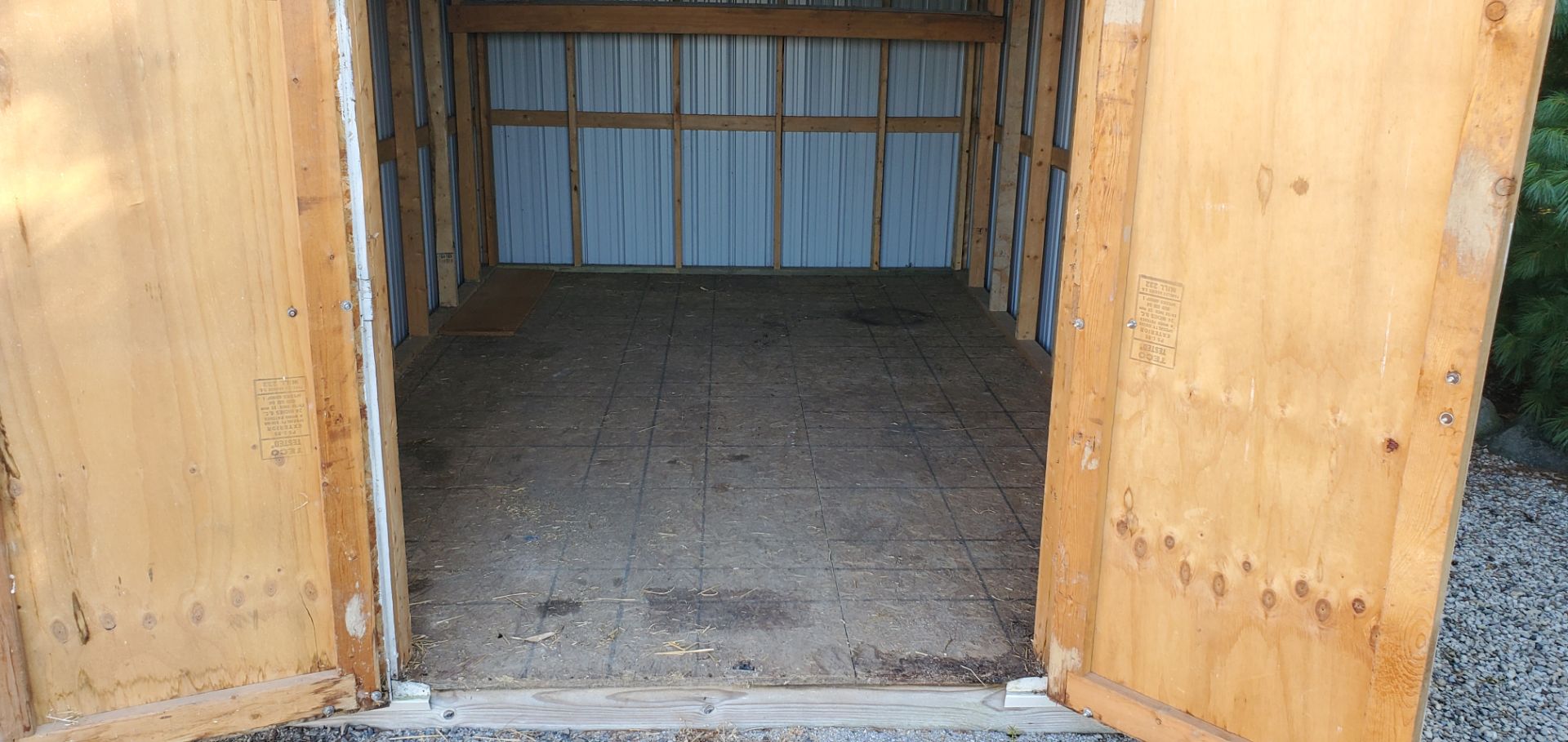 Portable Storage Building, 10’x 16’ x 9' H, Wall Height 6'3", 5' Door, Sheet Metal Exterior (Offsite - Image 5 of 10