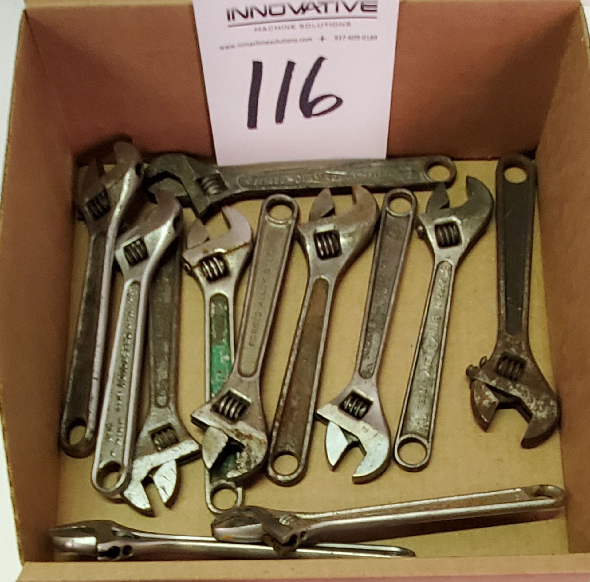 Assorted 8" Adjustable Wrenches