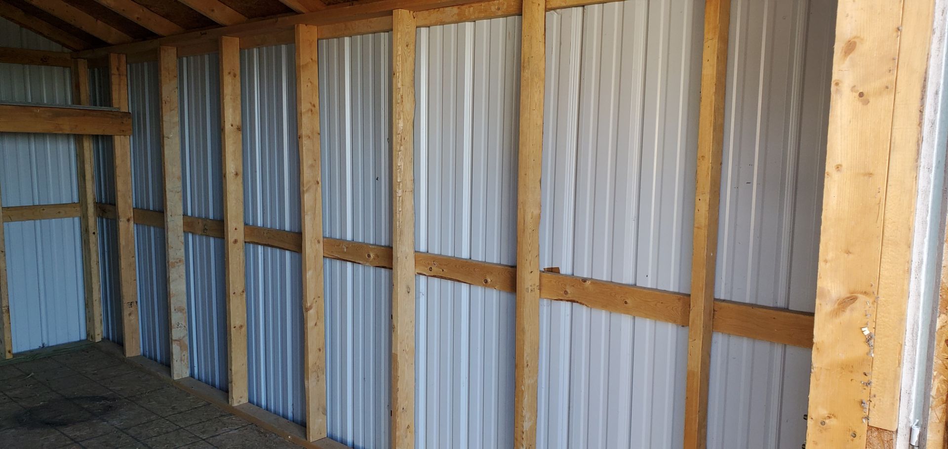 Portable Storage Building, 10’x 16’ x 9' H, Wall Height 6'3", 5' Door, Sheet Metal Exterior (Offsite - Image 9 of 10