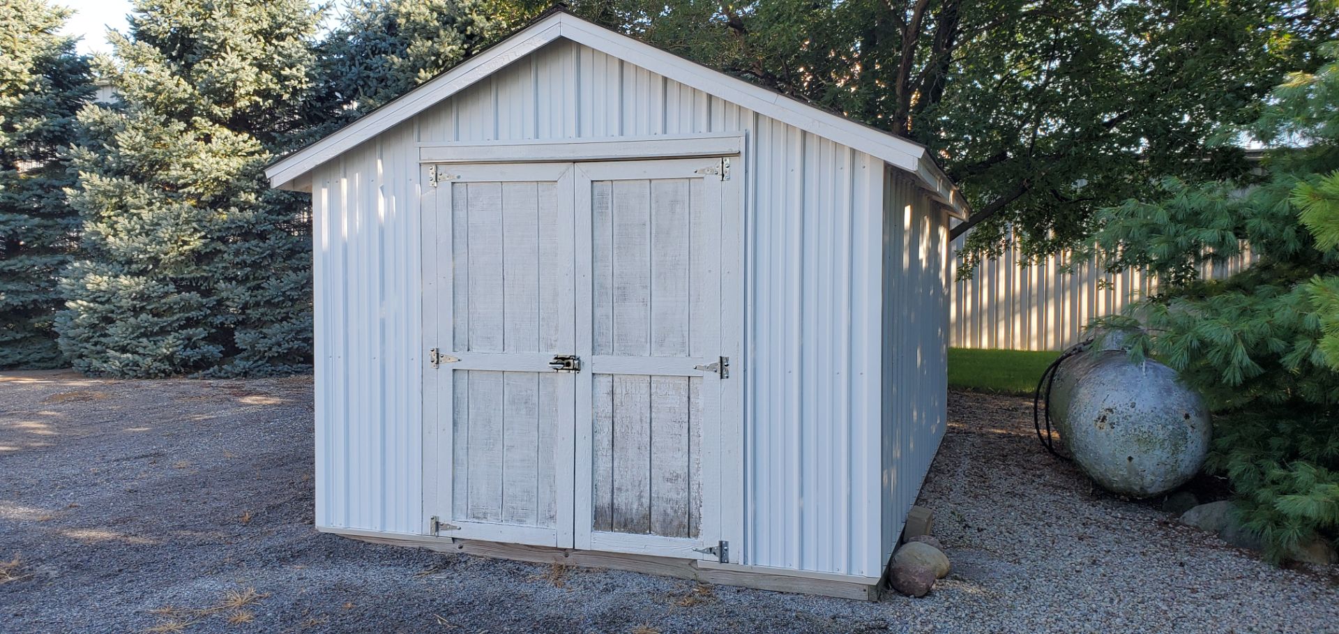 Portable Storage Building, 10’x 16’ x 9' H, Wall Height 6'3", 5' Door, Sheet Metal Exterior (Offsite - Image 2 of 10