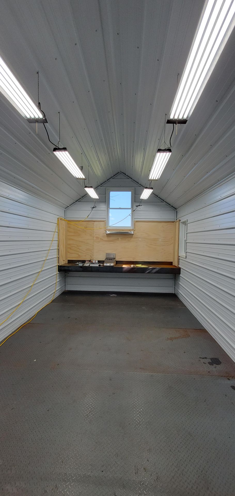 Yoder Portable 12’ x 24’ x 13' 4" High Garage Building, Full 8’ Walls, Like New, Fully Insulated, - Image 8 of 8