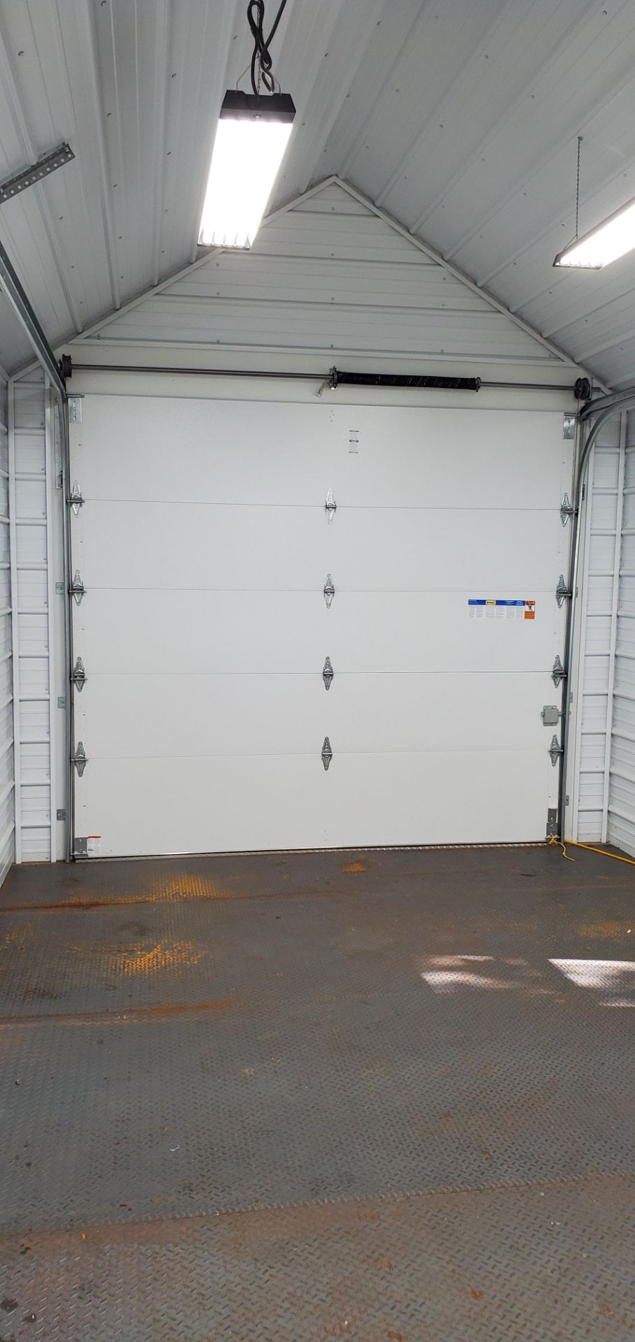 Yoder Portable 12’ x 24’ x 13' 4" High Garage Building, Full 8’ Walls, Like New, Fully Insulated, - Image 6 of 8