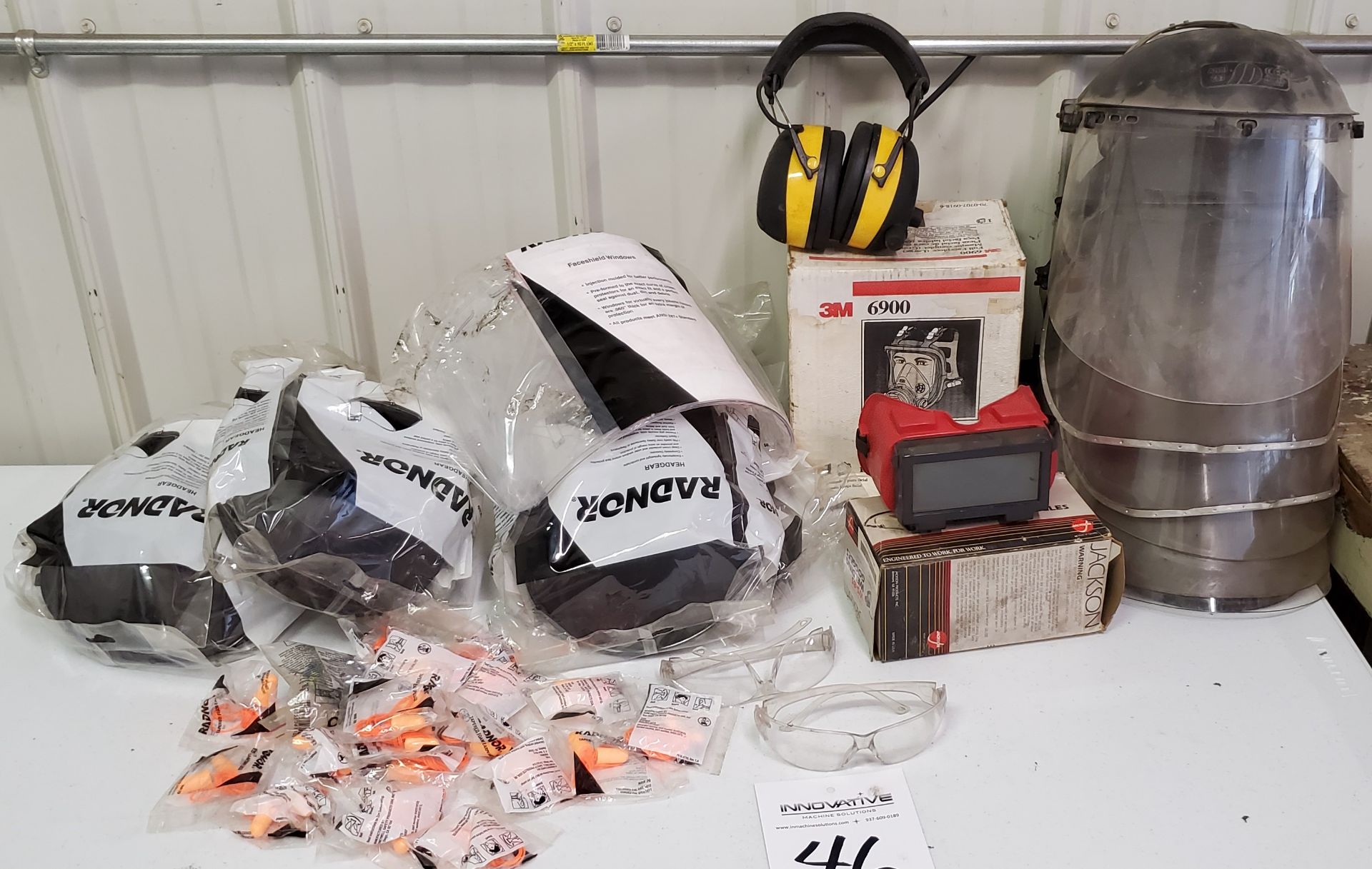 Assorted PPE to include Face Shields, 3M Respirators, Welding Googles, Earplugs, Safety Glasses