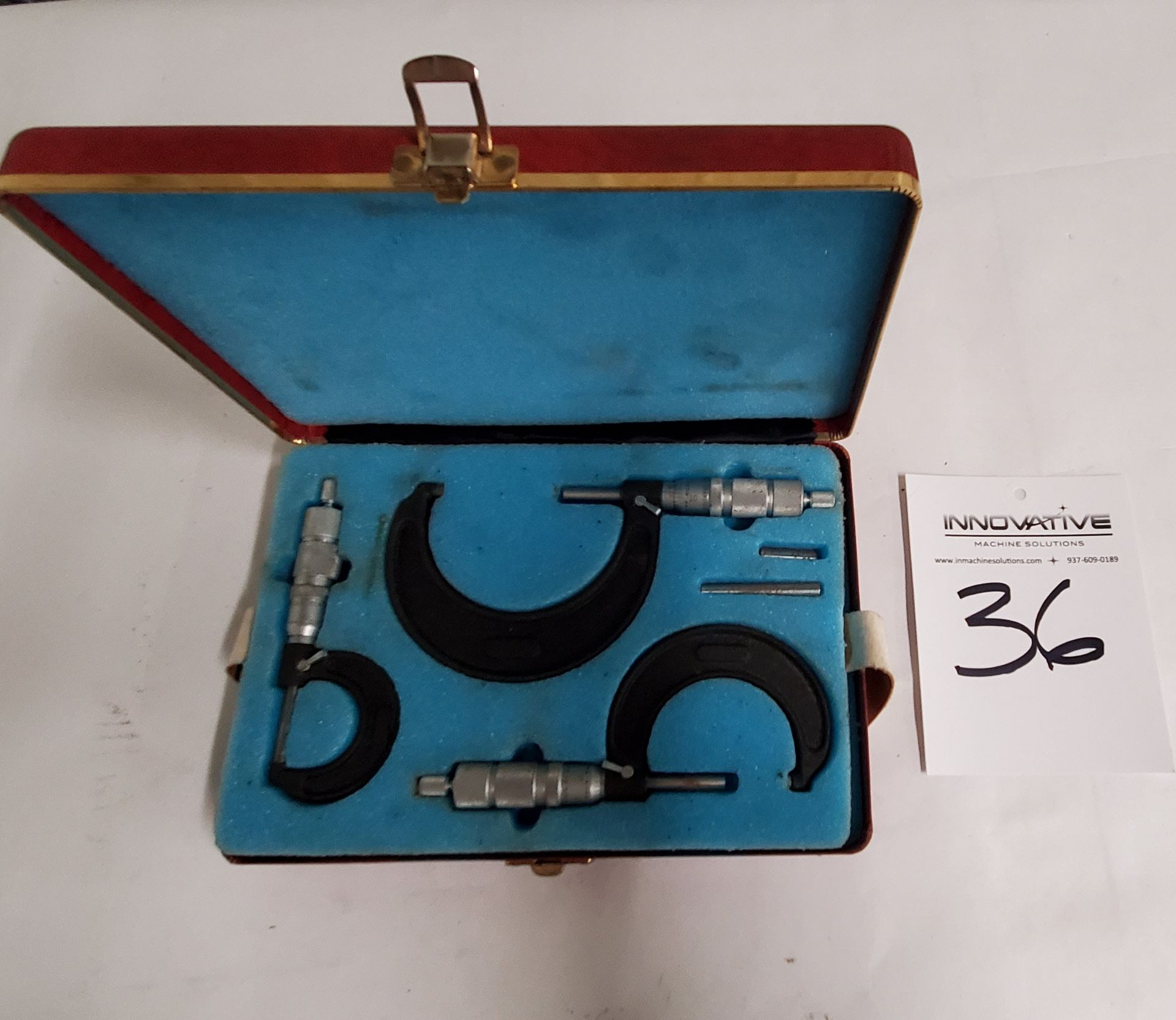 Central Tooling Company Micrometer Set, 1" 1-2", 2-3"