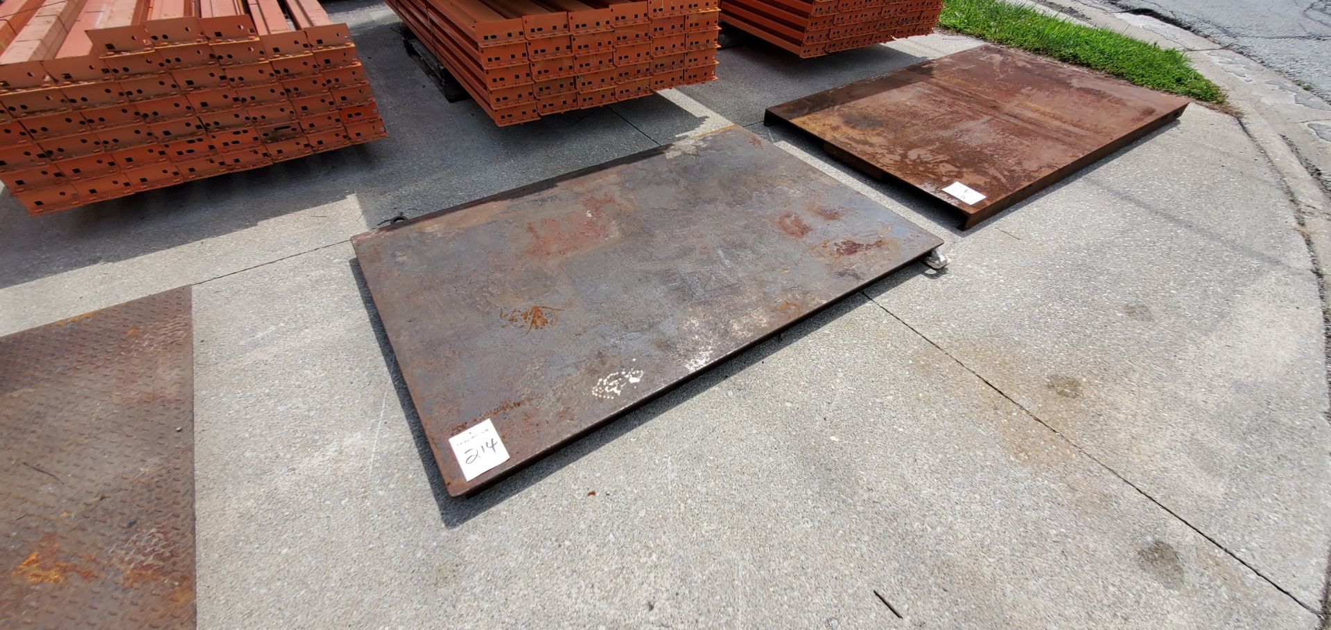 Steel Plate w/Lift Eyes, 48" x 72", Loading Fee $20