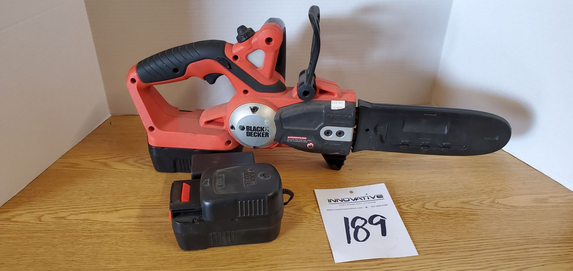 Black & Decker Cordless Chain Saw with Charger