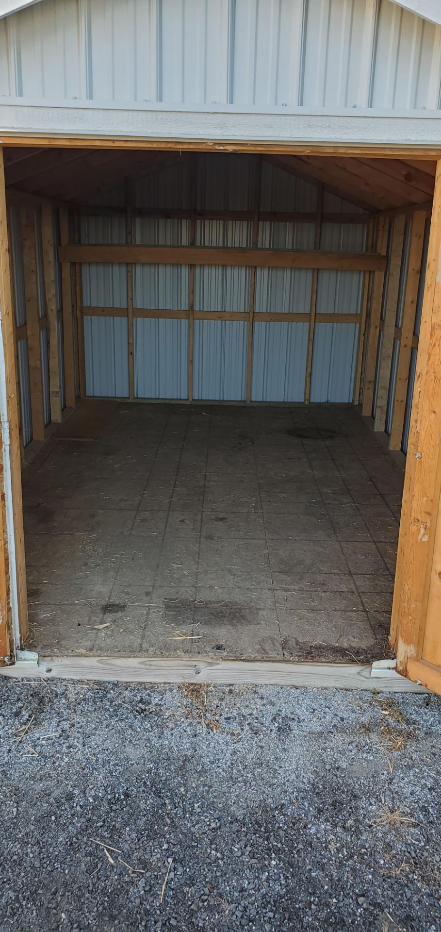 Portable Storage Building, 10’x 16’ x 9' H, Wall Height 6'3", 5' Door, Sheet Metal Exterior (Offsite - Image 4 of 10