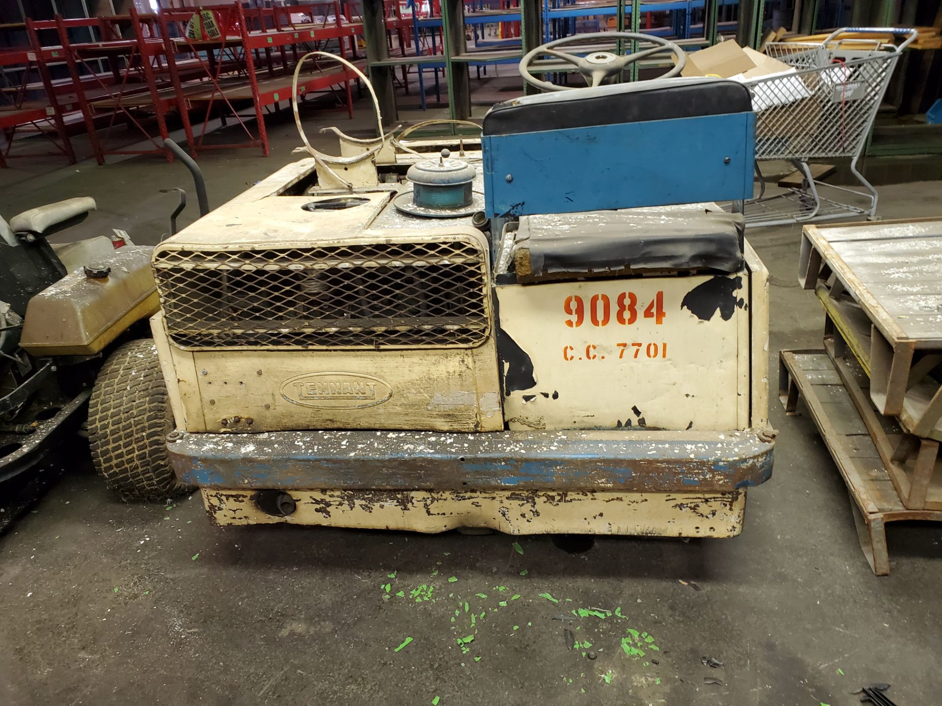 Tennant Model 90 Propane Powered Floor Sweeper, Not in Service - Image 4 of 4