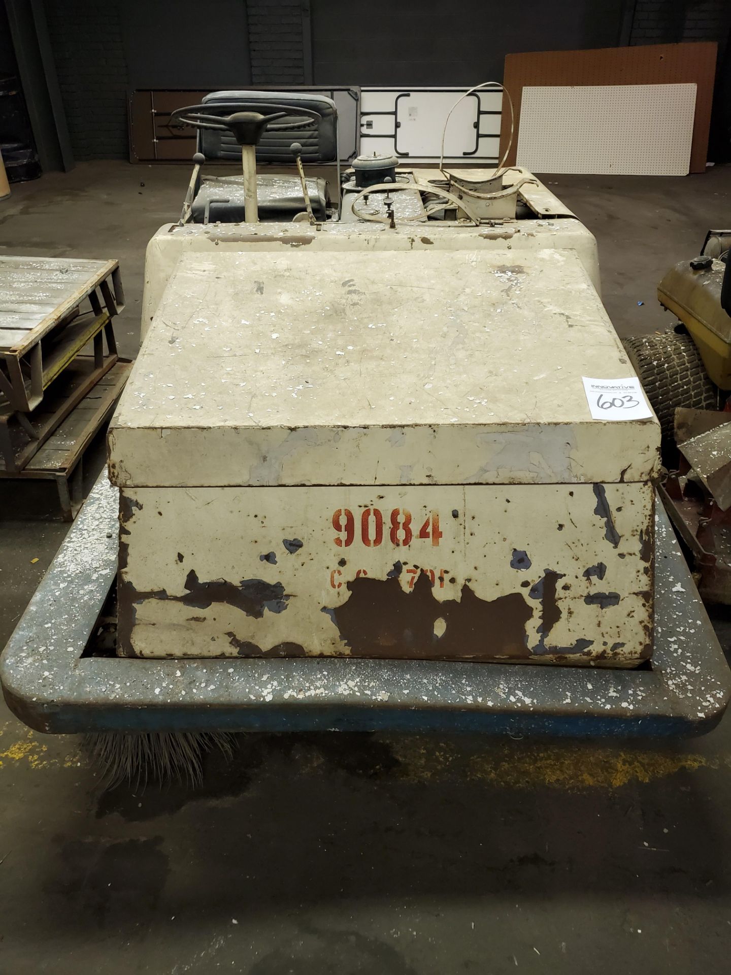 Tennant Model 90 Propane Powered Floor Sweeper, Not in Service