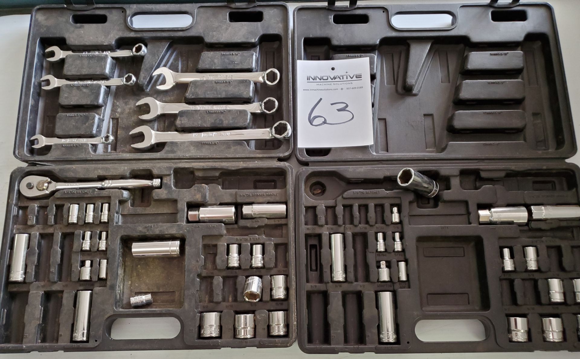 Ratchet, Socket, Combination Wrench Sets, Incomplete