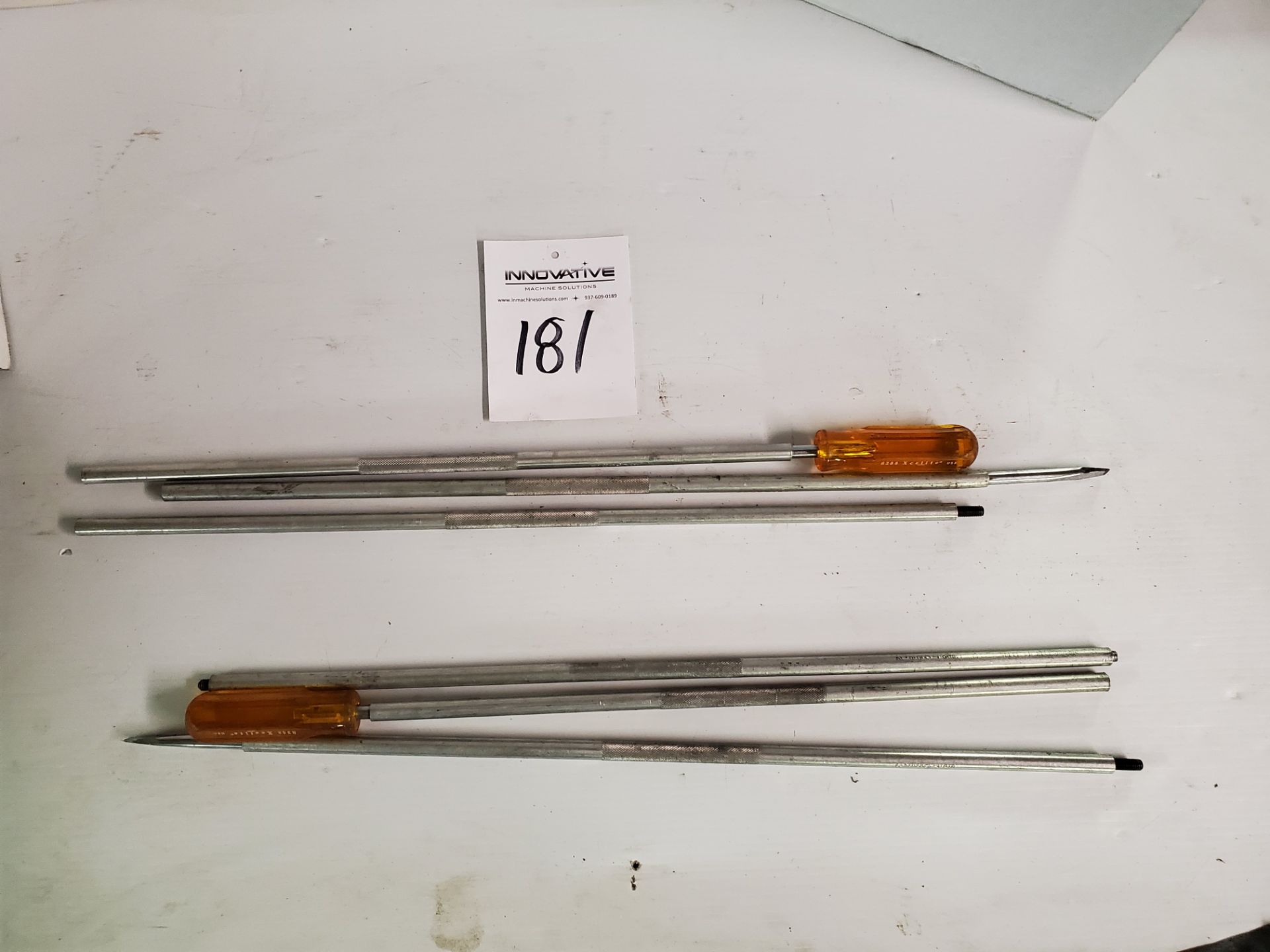 (2) Acelite Screwdrivers: 7' 6" and 3' 6" with extensions