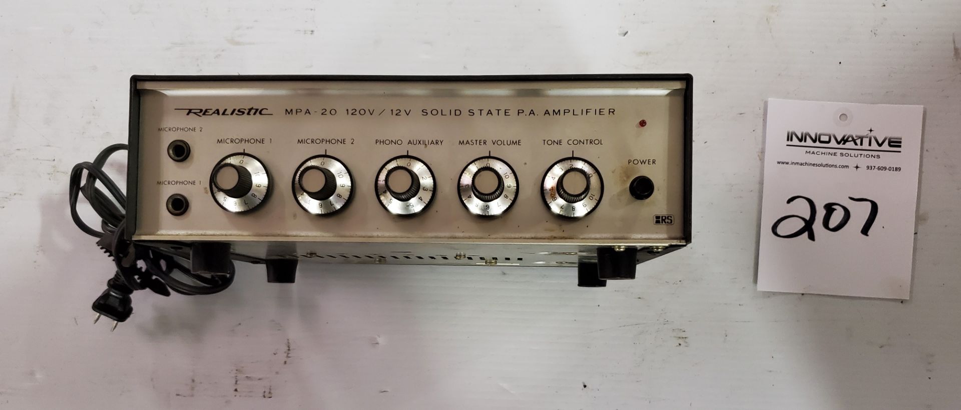 Realistic MPA 120 Solid State PA Amplifier