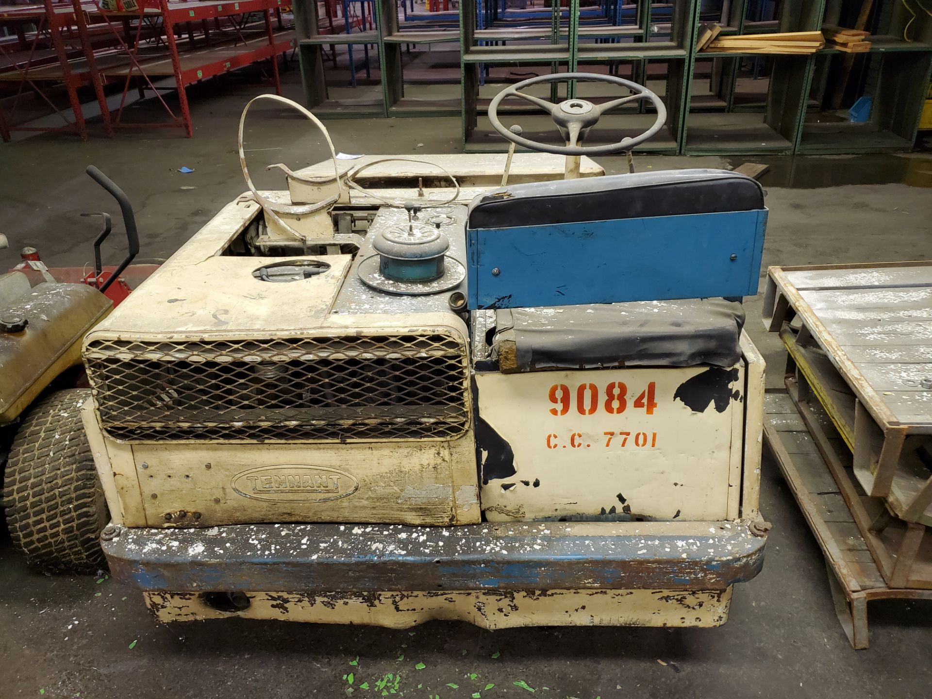 Tennant Model 90 Propane Powered Floor Sweeper, Not in Service - Image 2 of 4