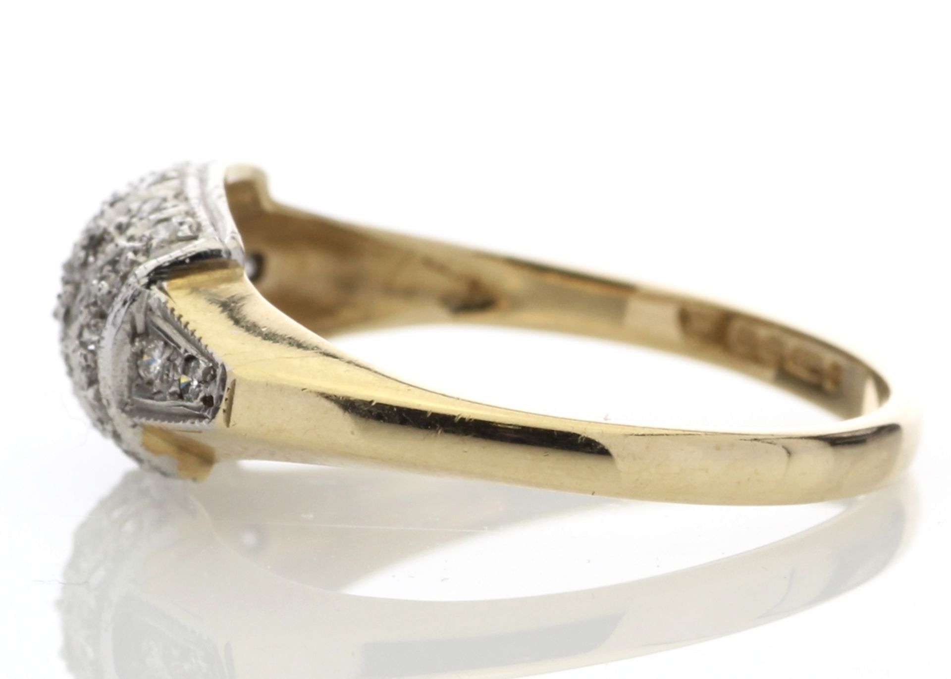 9ct 29 Stone Ladies Dress Diamond Ring 0.29 Carats - Image 3 of 4