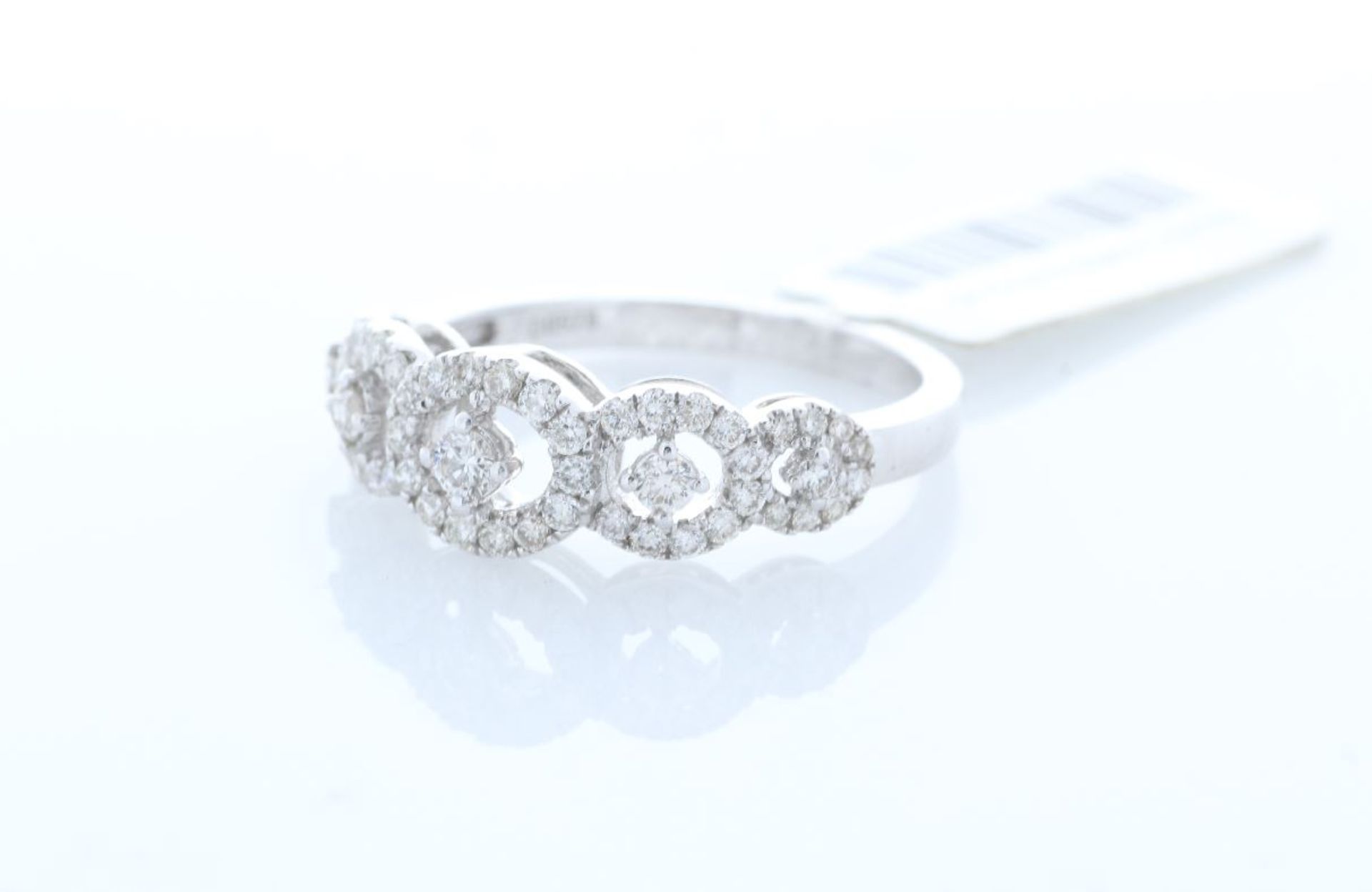 18ct White Gold Half Eternity Diamond Ring 0.57 Carats - Valued by GIE £6,495.00 - Fifty five - Image 2 of 5