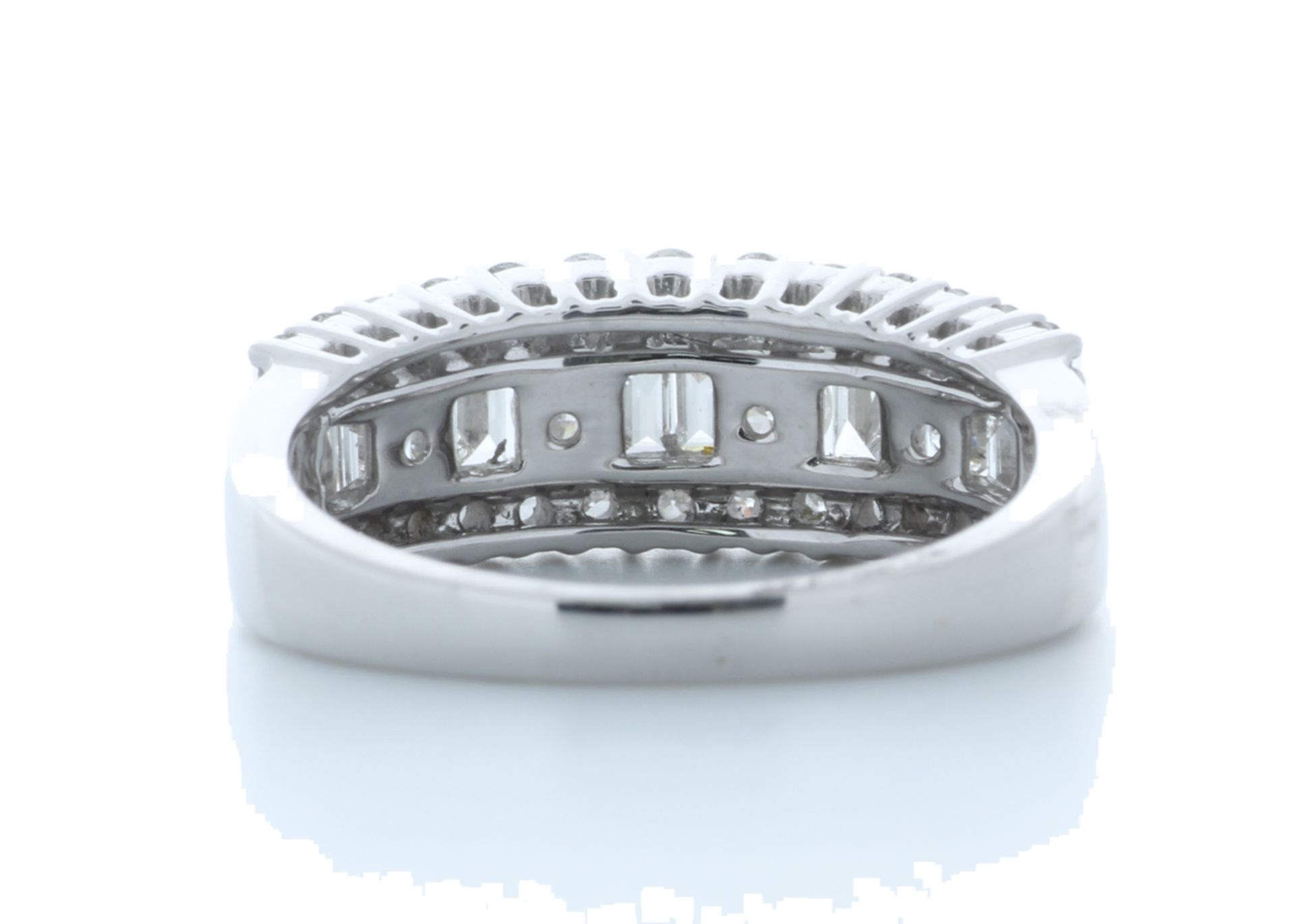 18ct White Gold Channel Set Semi Eternity Diamond Ring 0.95 Carats - Valued by AGI £2,575.00 - - Image 3 of 4