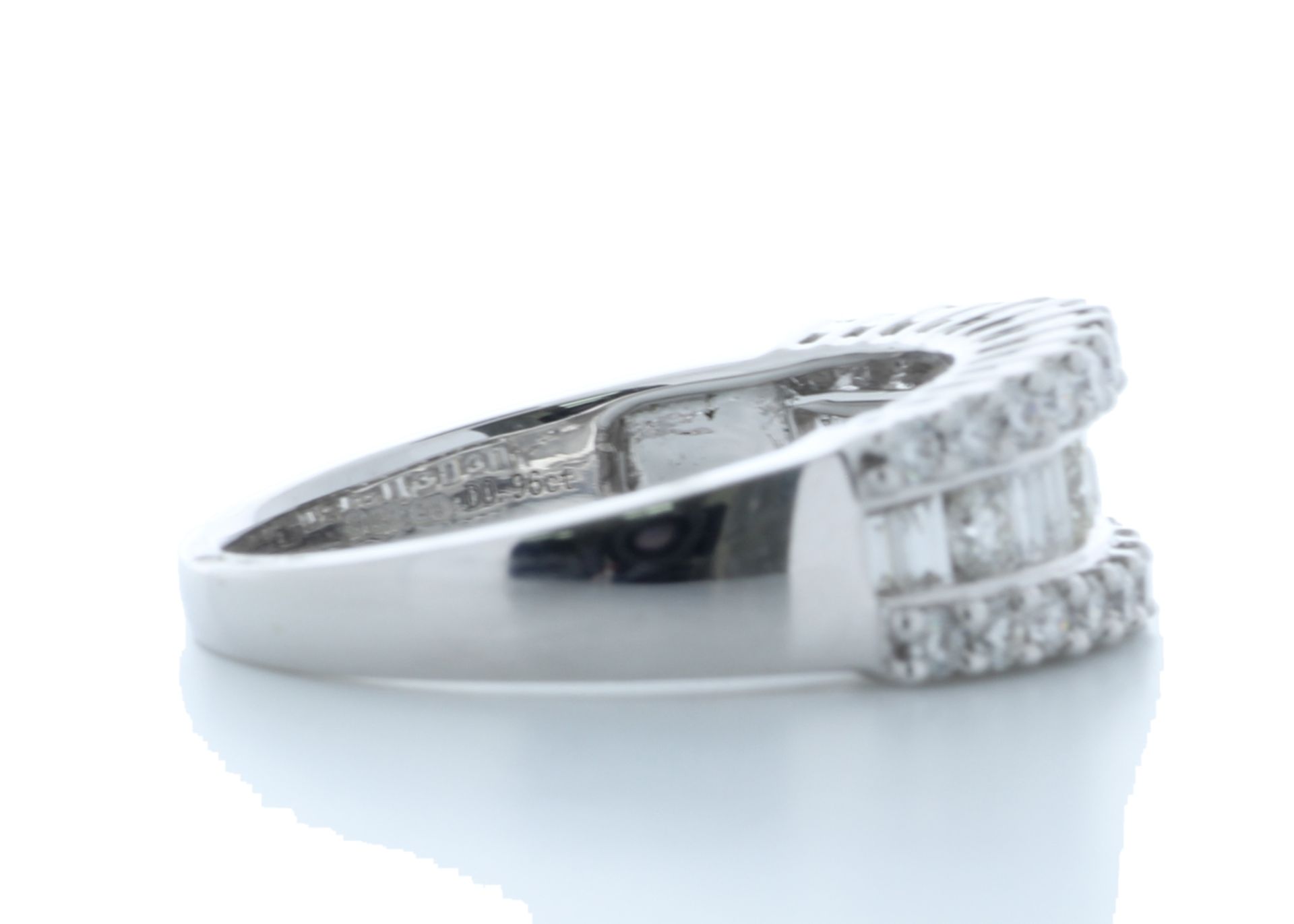 18ct White Gold Channel Set Semi Eternity Diamond Ring 0.95 Carats - Valued by AGI £2,575.00 - - Image 4 of 4