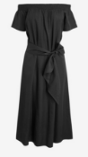 BRAND NEW - NEXT - Black Off The Shoulder Tencel® Dress SIZE 10 RRP £40