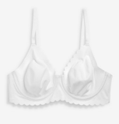 BRAND NEW - NEXT - White Georgie Non Padded Longline Full Cup Bra SIZE 34D RRP £18