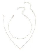 BRAND NEW LADIES ROSE GOLD TONE, NECKLACE SET, INCLUDES TWO CHOKER STYLE NECKLACE (28)