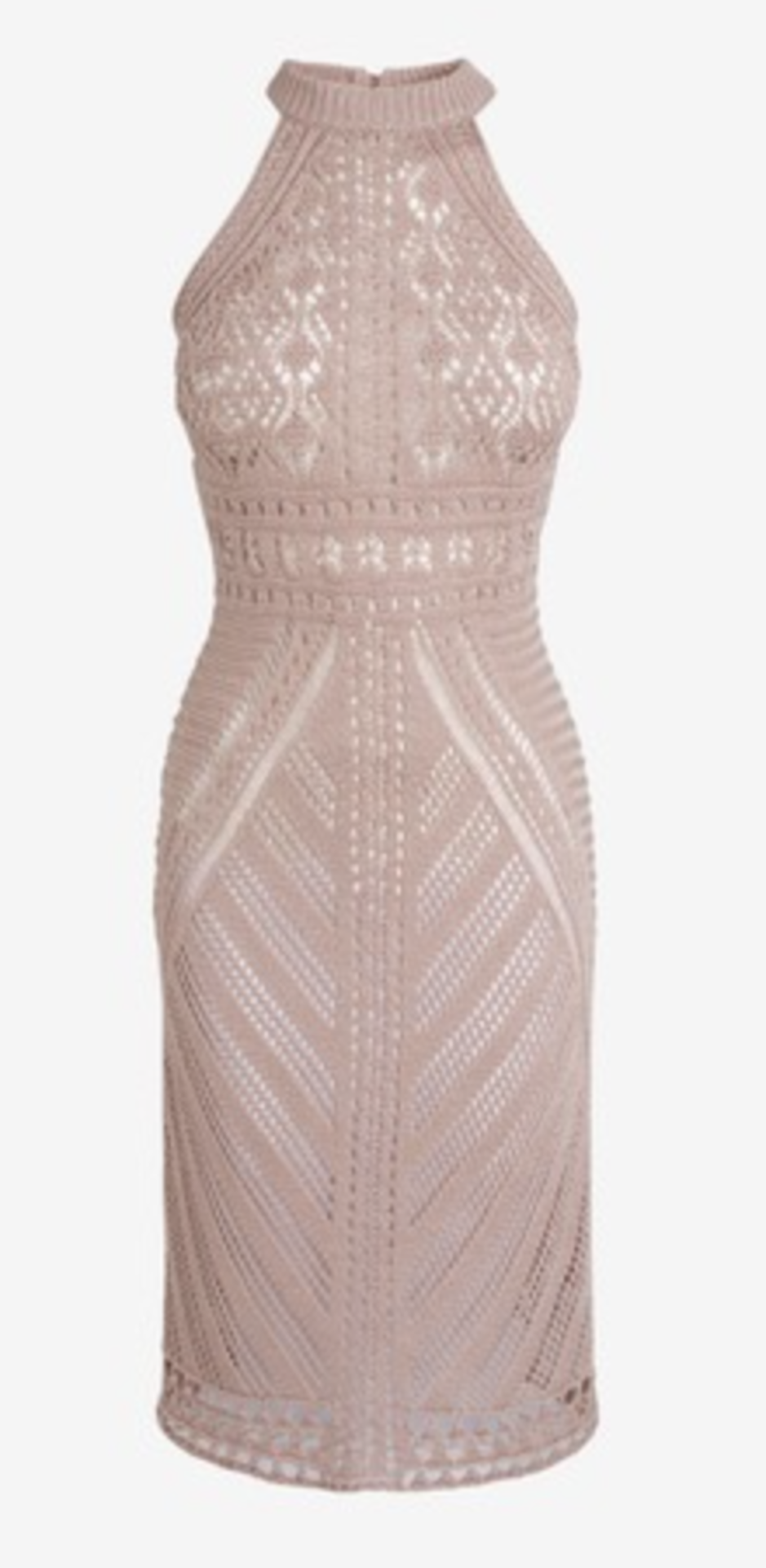 BRAND NEW - NEXT - Blush Crochet Look Dress SIZE 14 RRP £38