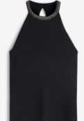 BRAND NEW - NEXT - Black Embellished Halter Neck Top SIZE 16 RRP £30