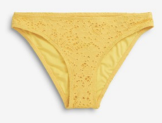 BRAND NEW - NEXT - Yellow Embroidered High Leg Bikini Briefs SIZE 14 RRP £12
