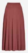 BRAND NEW - NEXT - Rust Pleat Skirt SIZE 12P RRP £30