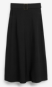 BRAND NEW - NEXT - Black Midi Circle Skirt SIZE 10 RRP £38