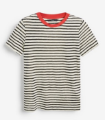 BRAND NEW - NEXT - Monochrome Stripe T-Shirt SIZE 24 RRP £18