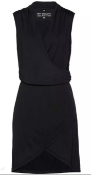 BRAND NEW - BON PRIX - BLACK ROMAN DRESS SIZE 10/12 RRP £45
