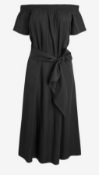 BRAND NEW - NEXT - Black Off The Shoulder Tencel® Dress SIZE 10 RRP £40