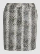 BRAND NEW - NEXT - Snake Print Coated Denim Skirt SIZE 16 RRP £28